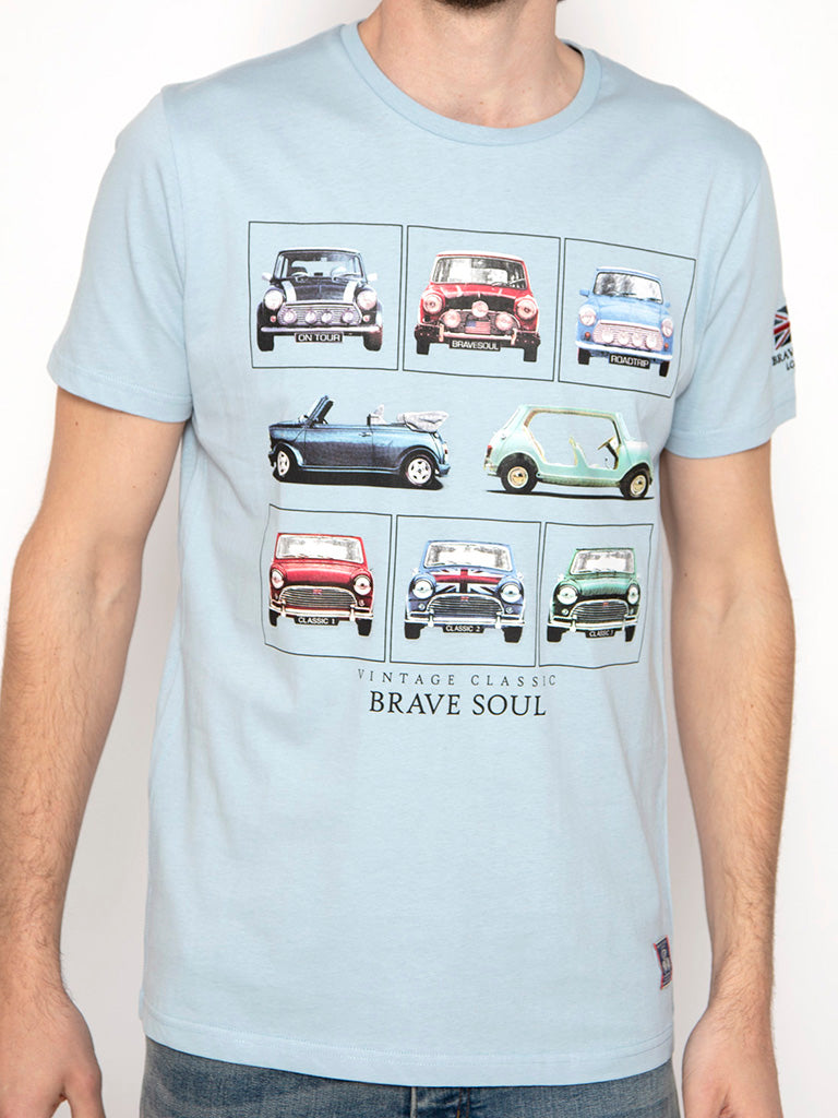 Camiseta Car Azul Brave Soul