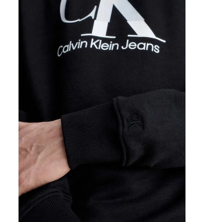 Sudadera Negra con Capucha Calvin Klein Hombre – Desti moda